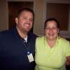Wendy with Mitch English. Mitch is an American morning talk show host, comedian, actor, reporter and weatherman on The Daily Buzz. 